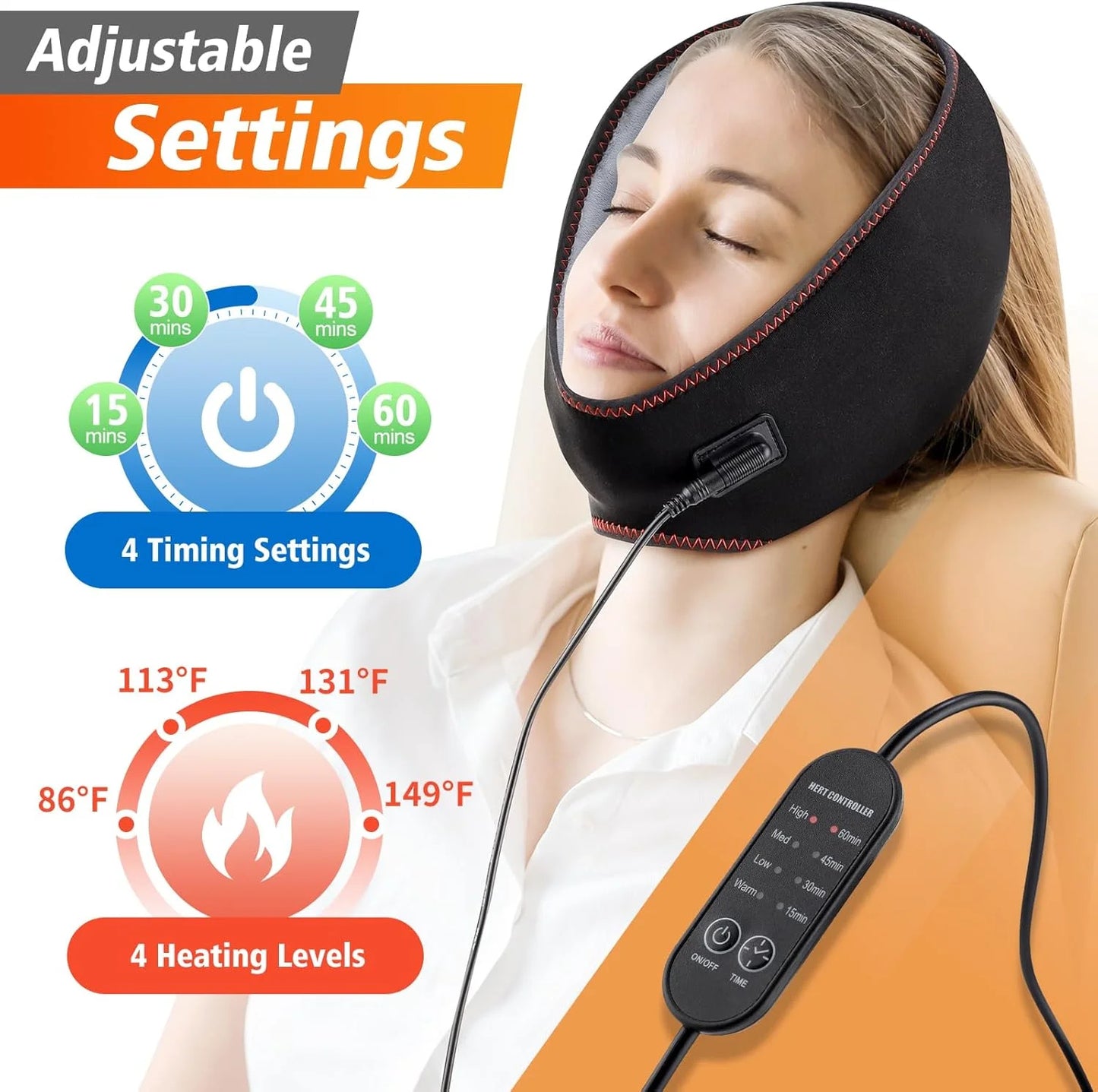 RESUME™ - Szénszálas távoli infravörös arcmelegítő masszírozó