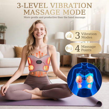 RESUME™ - Masszírozó melltartó, 660 nm-es vörös fényterápia mellfájdalom és tőgygyulladás enyhítésére