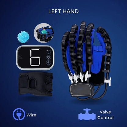 Rehabilitációs kesztyűk stroke és egyéb, a kézfunkciót korlátozó állapotok esetén(Kék/Narancssárga)