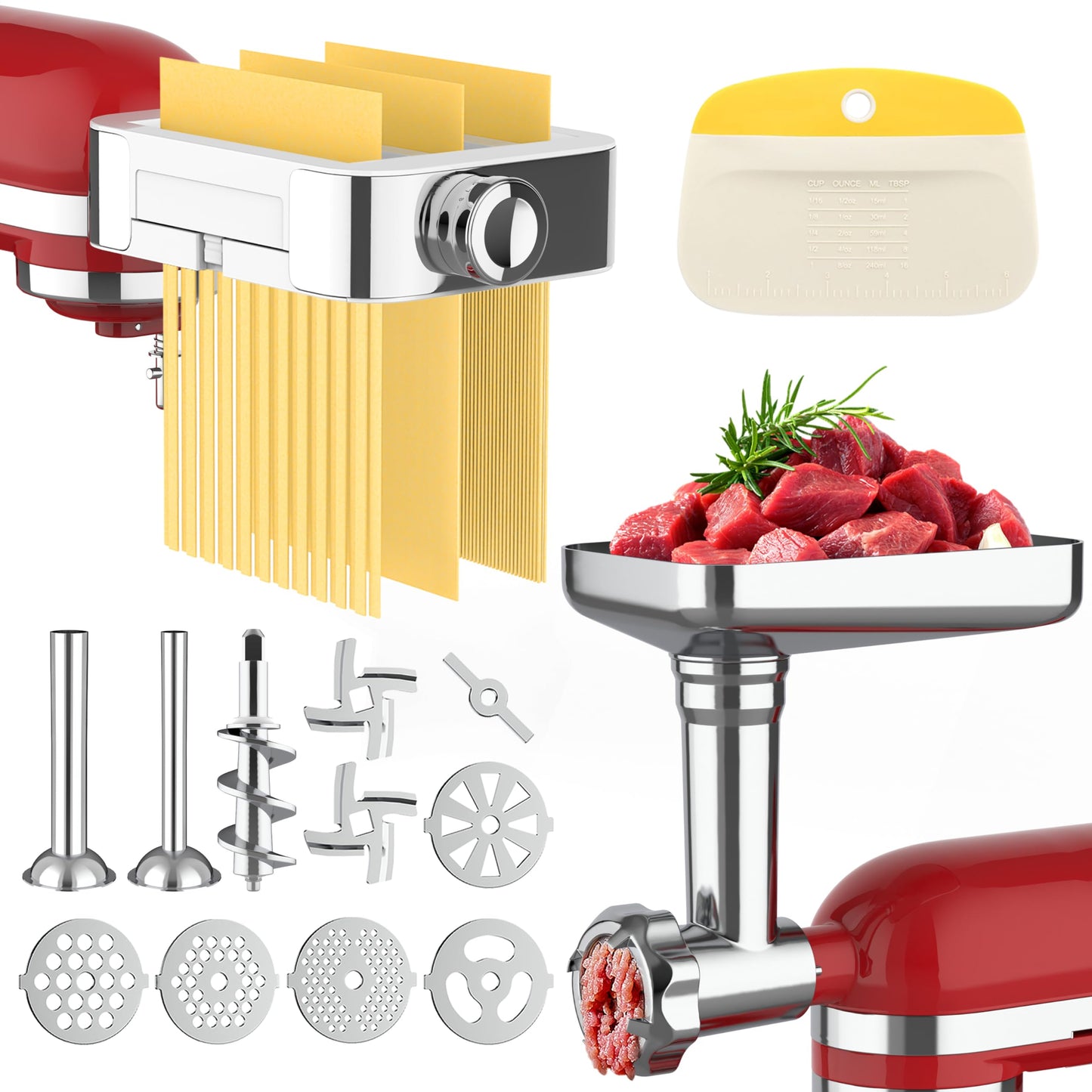 KitchenAid robotgép készlet - fém húsdarálót és beöntőcsővel tartalmaz