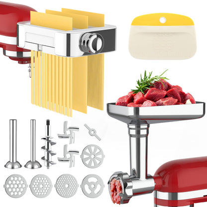 KitchenAid robotgép készlet - fém húsdarálót és beöntőcsővel tartalmaz