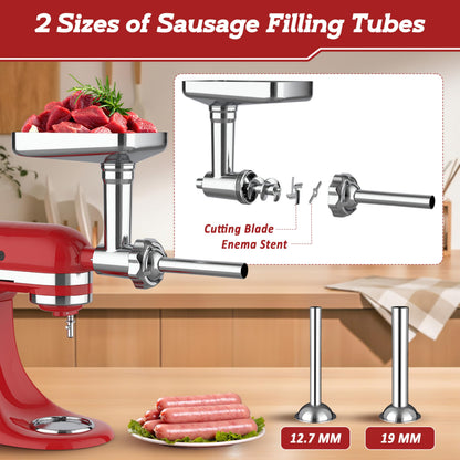 KitchenAid robotgép készlet - fém húsdarálót és beöntőcsővel tartalmaz