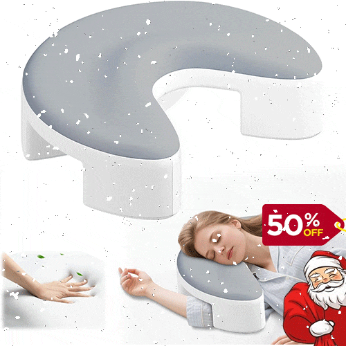 💤Ergonomikus oldalfekvő párna karlyukkal - nyak- és válltámasz