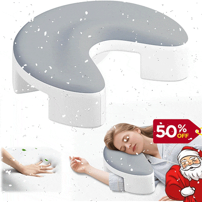 💤Ergonomikus oldalfekvő párna karlyukkal - nyak- és válltámasz